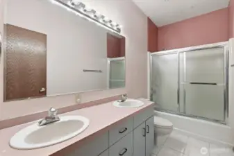 Full Bath on Lower Level