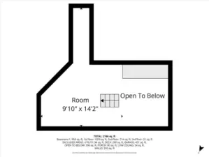 Upper Loft Area Floor Plan