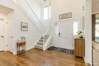 Grand, sun-drenched 2-story entry. Fresh interior paint throughout the home!