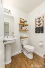 Half bath on the main floor