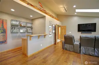 Wet bar in the Bonus Room