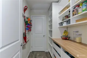 Incredible pantry. It will make being organized a joy!