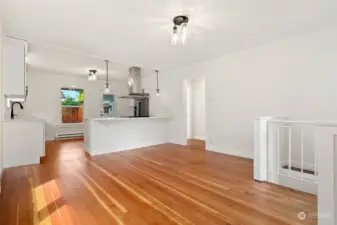 Beautiful refinished wood floors