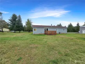 Second view of the large back yard space