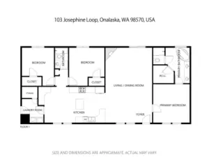 Floor plan of home