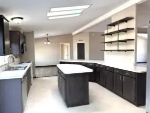 kitchen with island