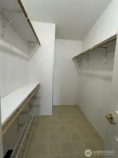 Walk in closet in primary