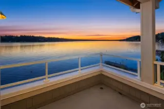 Sunset view from 3rd floor balcony
