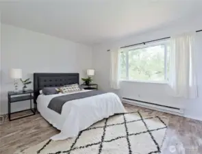 Bedroom 1 with double closets