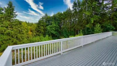 View from back of home wrap around porch