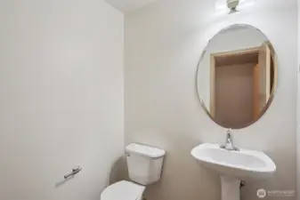 Half bath on main floor