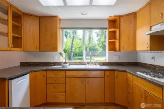 Lots of counter & storage space