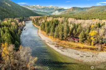 Spectacular river front location.