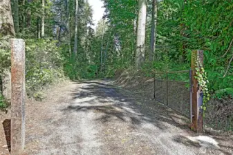 Gated Entrance off Paved Road~