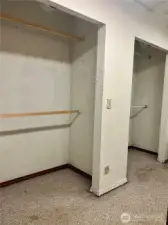 Primary closet