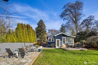 Multiple backyard areas for you to enjoy!