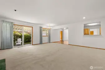 The flow of the floor plan can keep everyone connected.