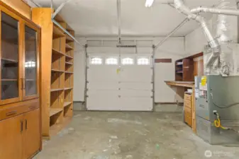 With some space to work on hobbies or storage!