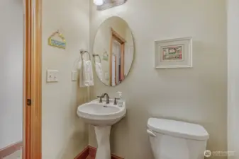 powder room on main floor