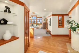 As one walks in, a peek-a-boo view and then opens magnificently