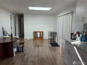 Family room off kitchen