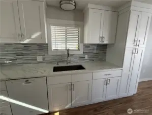 Cabinets in kitchen