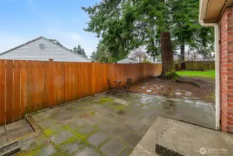 Spacious patio is perfect for relaxing or entertaining.