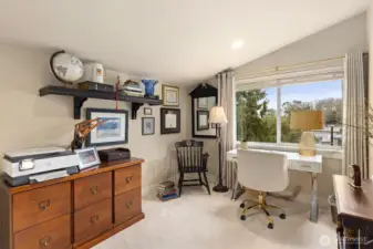 The third bedroom also makes for the perfect, private office