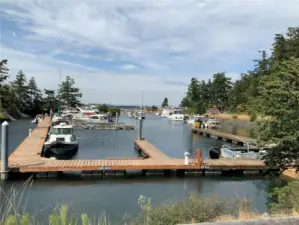 The "Ditch" is within a short walk. Year round moorage available.