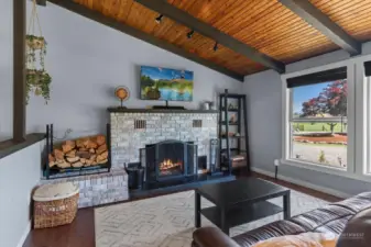 Living Room with Fireplace