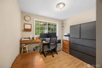 Bedroom #3 or a peaceful room for a home office features territorial views.
