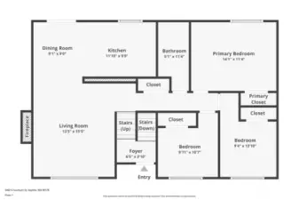 Main level floorplan