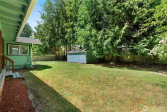 LARGE SHED IN BACK YARD