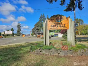 Oakville, a quaint little historic logging/farming community. Small town charm