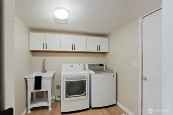 laundry room on main level