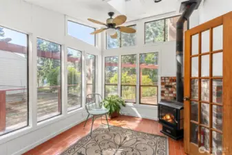Sunroom filled with light and ambiance