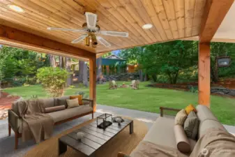 Virtual idea of your cozy backyard!