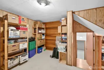 Storage room off stairs