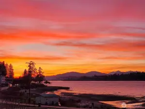 Spectacular sunsets.