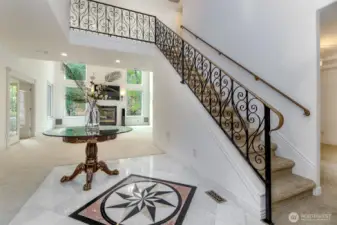 Entrance and stairwell to mezzanine