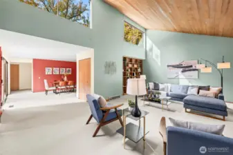 Expansive living room off entry makes entertaining a breeze.