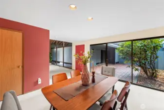 Open up the sliders to your very own atrium.