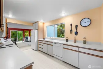 Immaculate kitchen with tons of counter space.