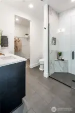 Multi Generational Bathroom and Walk in Closet