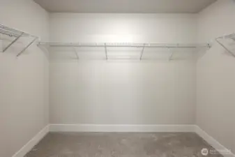 Spacious primary closet