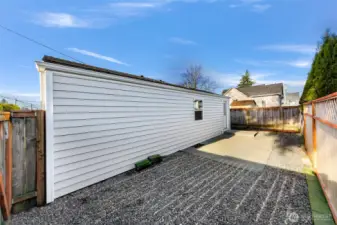 Another view of parking area.