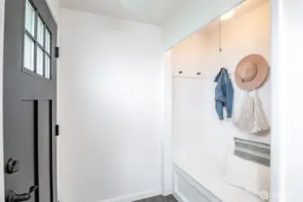 You will love this built-in bench for its charm and usefulness.