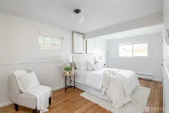 Enjoy this bright room with a walk-in closet.