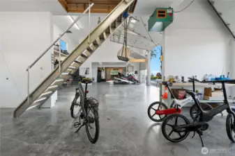 Over 2300 Sq/Ft of Garage with automatic stair to additional storage , private 3/4 shower and an indoor garden room is just amazing