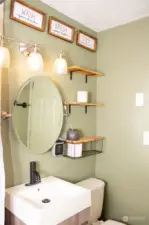 Bathroom with newly updated vanity!